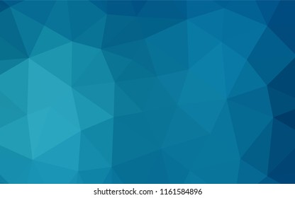 Dark BLUE vector abstract polygonal cover. Modern geometrical abstract illustration with gradient. A completely new design for your business.