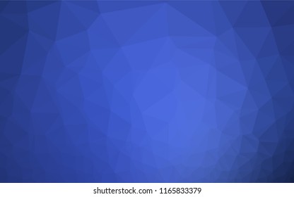 Dark BLUE vector abstract polygonal cover. Shining colored illustration in a Brand new style. Brand new design for your business.