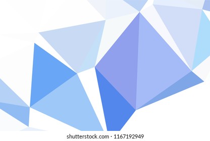 Dark BLUE vector abstract polygonal pattern. Creative geometric illustration in Origami style with gradient. Brand new style for your business design.