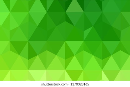 Dark BLUE vector abstract polygonal template. Polygonal abstract illustration with gradient. Triangular pattern for your design.