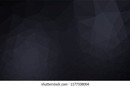 Dark BLUE vector abstract polygonal texture. A completely new color illustration in a vague style. The completely new template can be used for your brand book.