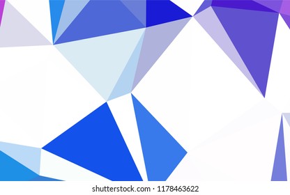 Dark BLUE vector abstract polygonal background. Creative geometric illustration in Origami style with gradient. Brand new style for your business design.