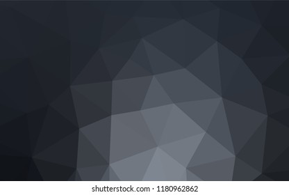 Dark BLUE vector abstract polygonal cover. An elegant bright illustration with gradient. The completely new template can be used for your brand book.