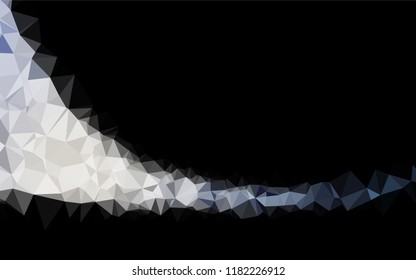 Dark BLUE vector abstract polygonal texture. Triangular geometric sample with gradient.  A completely new template for your business design.