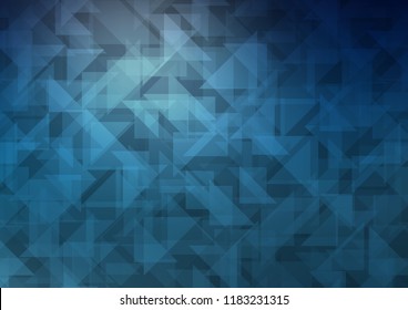 Dark BLUE vector abstract polygonal layout. Shining colored illustration in a Brand new style. Brand new design for your business.
