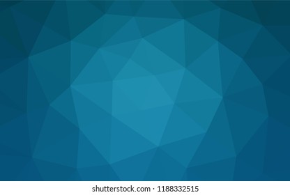 Dark BLUE vector abstract polygonal layout. Brand new colored illustration in blurry style with gradient. A new texture for your design.