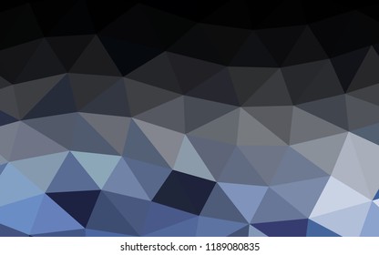 Dark BLUE vector abstract polygonal abstract polygonal. Creative geometric illustration in Origami style with gradient. The best triangular design for your business.