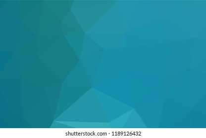 Dark BLUE vector abstract polygonal texture. Triangular geometric sample with gradient.  A completely new template for your business design.