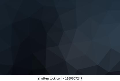 Dark BLUE vector abstract polygonal cover. Modern geometrical abstract illustration with gradient. The template can be used as a background for cell phones.