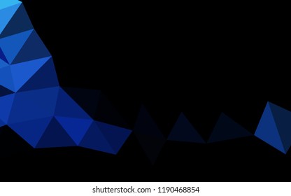 Dark BLUE vector abstract polygonal abstract polygonal. A sample with polygonal shapes. A completely new template for your business design.