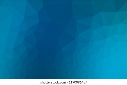 Dark BLUE vector abstract polygonal texture. Colorful illustration in abstract style with gradient. The best triangular design for your business.