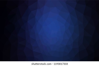 Dark BLUE vector abstract polygonal pattern. Elegant bright polygonal illustration with gradient. Template for cell phone's backgrounds.