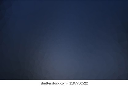 Dark BLUE vector abstract polygonal texture. A vague abstract illustration with gradient. A completely new design for your business.