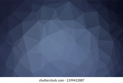 Dark BLUE vector abstract polygonal layout. Creative geometric illustration in Origami style with gradient. Brand new style for your business design.