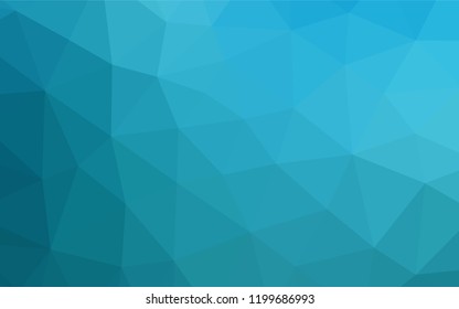 Dark BLUE vector abstract polygonal texture. Modern geometrical abstract illustration with gradient. The completely new template can be used for your brand book.