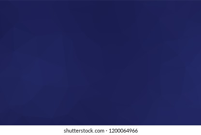 Dark BLUE vector abstract polygonal layout. Geometric illustration in Origami style with gradient.  The completely new template can be used for your brand book.