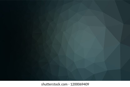 Dark BLUE vector abstract polygonal cover. Colorful illustration in abstract style with gradient. The textured pattern can be used for background.
