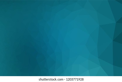 Dark BLUE vector abstract polygonal layout. Creative geometric illustration in Origami style with gradient. Brand new style for your business design.