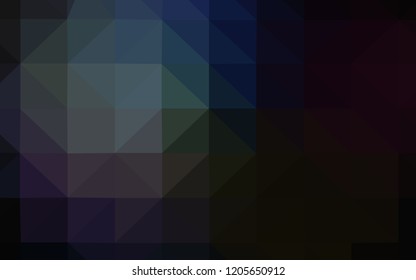 Dark BLUE vector abstract polygonal background. Colorful illustration in abstract style with triangles. Brand new design for your business.