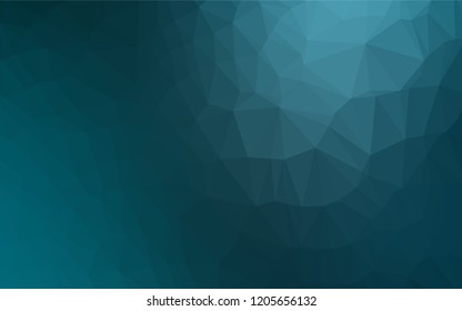 Dark BLUE vector abstract polygonal cover. Glitter abstract illustration with an elegant design. The textured pattern can be used for background.