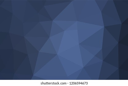 Dark BLUE vector abstract polygonal texture. Colorful illustration in abstract style with gradient. Brand new design for your business.