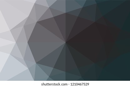 Dark BLUE vector abstract polygonal texture. Modern geometrical abstract illustration with gradient. The elegant pattern can be used as part of a brand book.