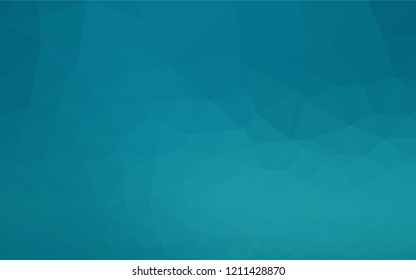 Dark BLUE vector abstract polygonal texture. A completely new color illustration in a vague style. Triangular pattern for your business design.
