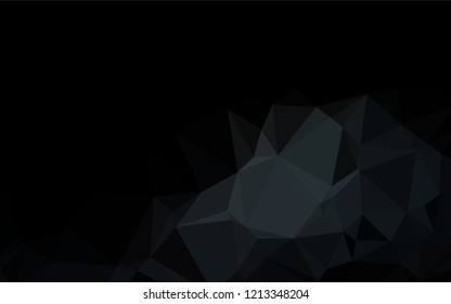 Dark BLUE vector abstract polygonal cover. Shining colored illustration in a Brand new style. The completely new template can be used for your brand book.