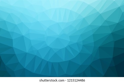 Dark BLUE vector abstract polygonal texture. Geometric illustration in Origami style with gradient.  Triangular pattern for your business design.