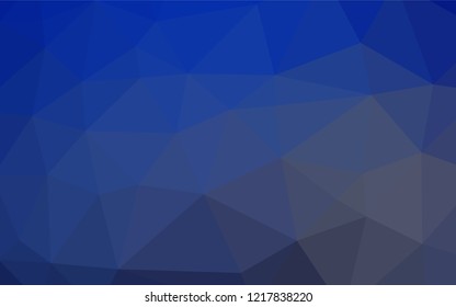 Dark BLUE vector abstract polygonal texture. Colorful illustration in abstract style with gradient. A completely new template for your business design.