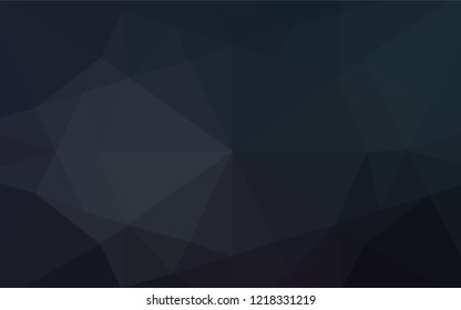 Dark BLUE vector abstract polygonal texture. Colorful abstract illustration with gradient. The completely new template can be used for your brand book.