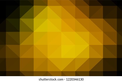 Dark BLUE vector abstract polygonal template. Colorful abstract illustration with triangles. Best triangular design for your business.