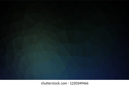 Dark BLUE vector abstract polygonal texture. A completely new color illustration in a vague style. A completely new design for your business.