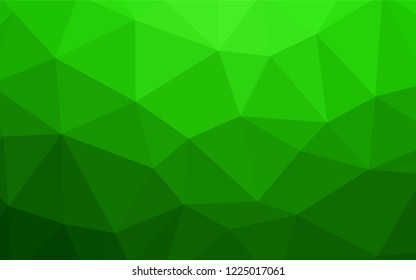 Dark BLUE vector abstract polygonal template. Glitter abstract illustration with an elegant triangles. Polygonal design for your web site.