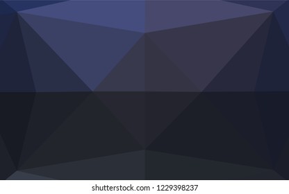 Dark BLUE vector abstract polygonal layout. Modern geometrical abstract illustration with gradient. The template can be used as a background for cell phones.