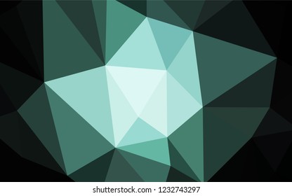 Dark BLUE vector abstract polygonal background. Colorful abstract illustration with triangles. Brand new design for your business.