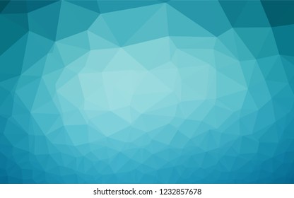 Dark BLUE vector abstract polygonal texture. Shining colored illustration in a Brand new style. A completely new template for your business design.