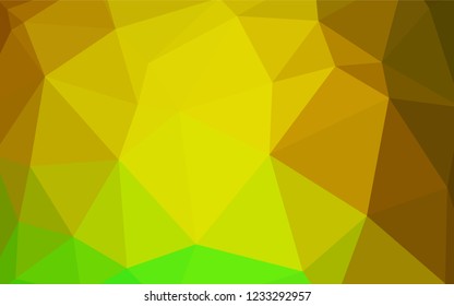 Dark BLUE vector abstract polygonal template. Shining polygonal illustration, which consist of triangles. Completely new template for your banner.