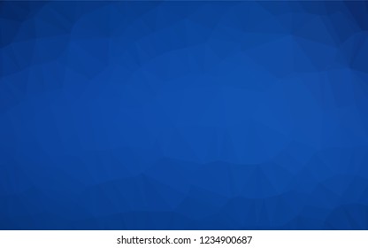 Dark BLUE vector abstract polygonal cover. Colorful abstract illustration with gradient. The polygonal design can be used for your web site.