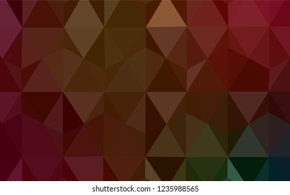 Dark BLUE vector abstract polygonal template. Modern abstract illustration with triangles. New template for your brand book.