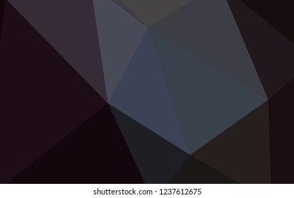 Dark BLUE vector abstract polygonal background. A completely new color illustration in a polygonal style. Completely new template for your banner.