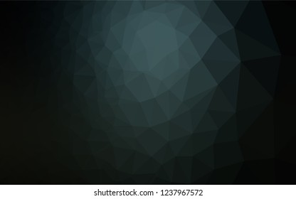 Dark BLUE vector abstract polygonal texture. Creative illustration in halftone style with gradient. The textured pattern can be used for background.