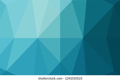 Dark BLUE vector abstract polygonal texture. Colorful abstract illustration with gradient. The elegant pattern can be used as part of a brand book.