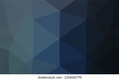 Dark BLUE vector abstract polygonal layout. An elegant bright illustration with gradient. The completely new template can be used for your brand book.