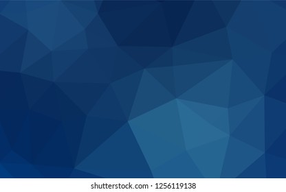 Dark BLUE vector abstract polygonal cover. Colorful illustration in abstract style with gradient. Brand new style for your business design.