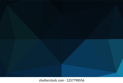 Dark BLUE vector abstract polygonal texture. Colorful illustration in abstract style with gradient. The template can be used as a background for cell phones.