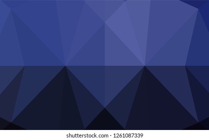 Dark BLUE vector abstract polygonal texture. Colorful abstract illustration with gradient. The textured pattern can be used for background.