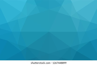 Dark BLUE vector abstract polygonal cover. Colorful illustration in abstract style with gradient. A completely new template for your business design.