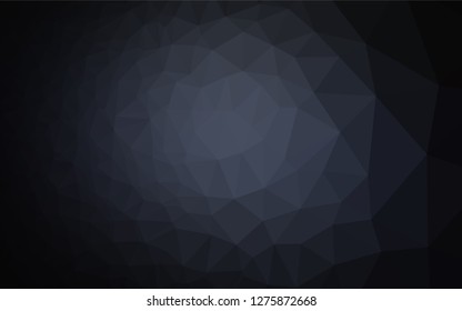 Dark BLUE vector abstract polygonal layout. An elegant bright illustration with gradient. The elegant pattern can be used as part of a brand book.