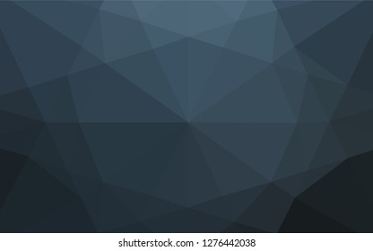 Dark BLUE vector abstract polygonal texture. A vague abstract illustration with gradient. Brand new style for your business design.